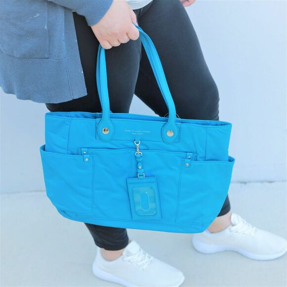 NWT Marc by Marc Jacobs Preppy Nylon Tote in Turkish Tile - Picture 3 of 12